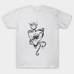 Florence Welch Useless Magic Sacred Heart Art Doodle T-Shirt